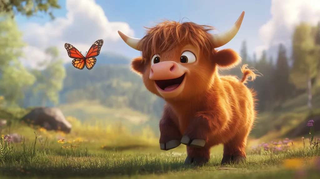 Highland cartoon cow switching broadband provider in Scotland